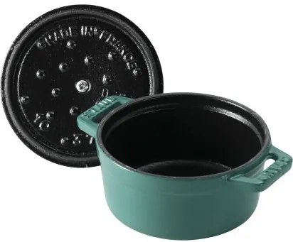 Staub Cocotte Mini hrniec okrúhly 10 cm/0,25 l eukalyptus, 11010121