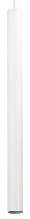 IDEAL LUX LED závesný moderný luster ULTRATHIN, biely, 40cm