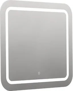 Zaoblené zrkadlo 80x70 cm s LED osvetlením, topná fólia, senzor s nastaviteľnou teplotou 2700-6500K, IP44 ZIL8070KTLEDS