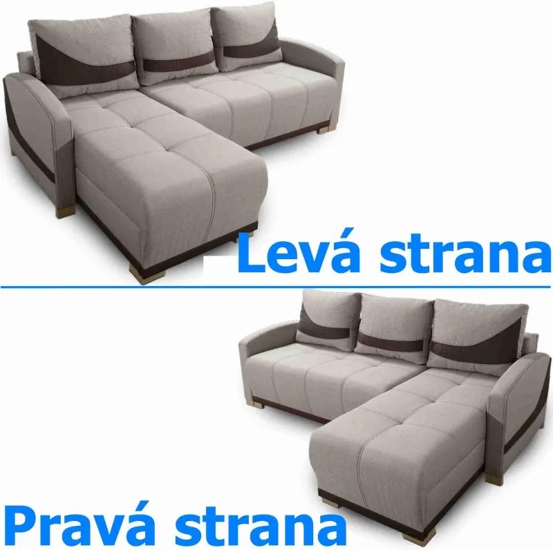 Sedacia súprava Plato, šedá (fantasy 16 / aston17), pravá