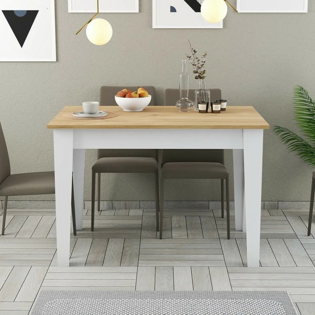 Jedálenský stôl Kiev White and Oak