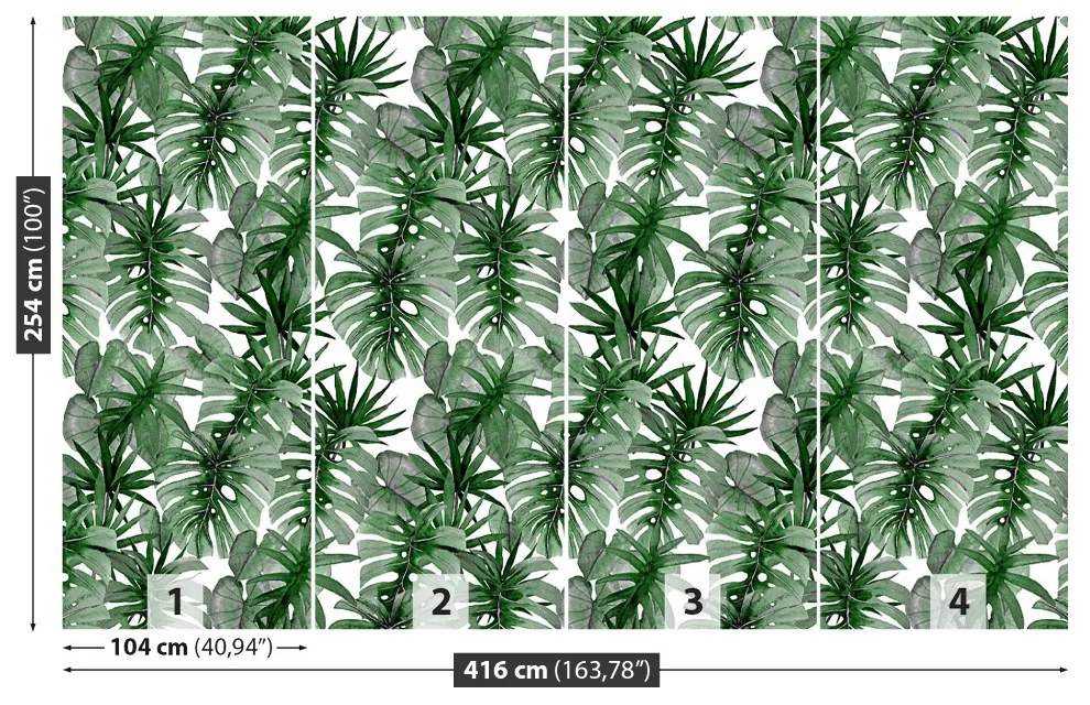 Fototapeta Vliesová Tropické monstera 250x104 cm