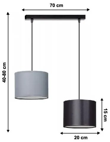 Luster na lanku TUZ 2xE27/60W/230V