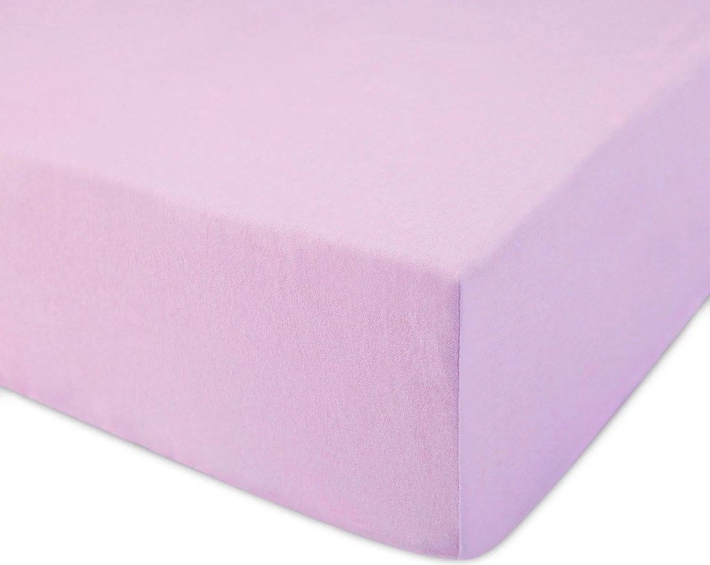 DETSKÉ JERSEY PRESTIERADLO 016 80X160 CM SVETLOFIALOVÉ