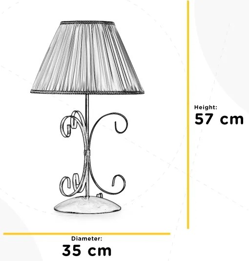 ONLI - Stolná lampa ODINO 1xE27/22W/230V 57 cm