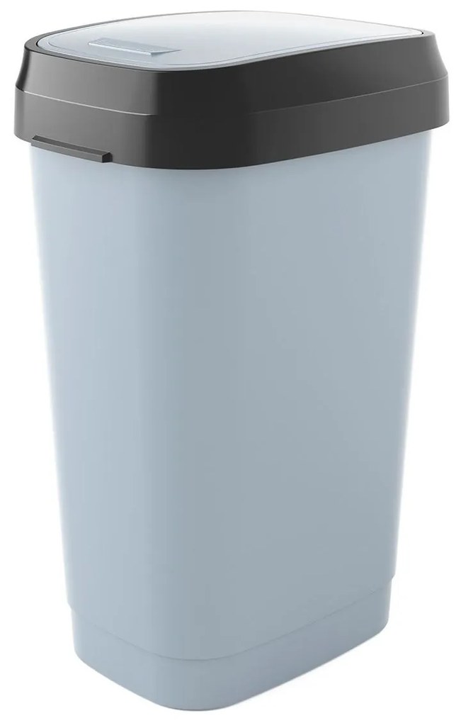 KIS Kôš na odpad Dual Swing Bin L - 50L, šedý