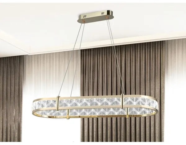 LED stmievateľný závesný luster na lanku ENRIQUE LED/50W/230V 3000-6000K + diaľkové ovládanie