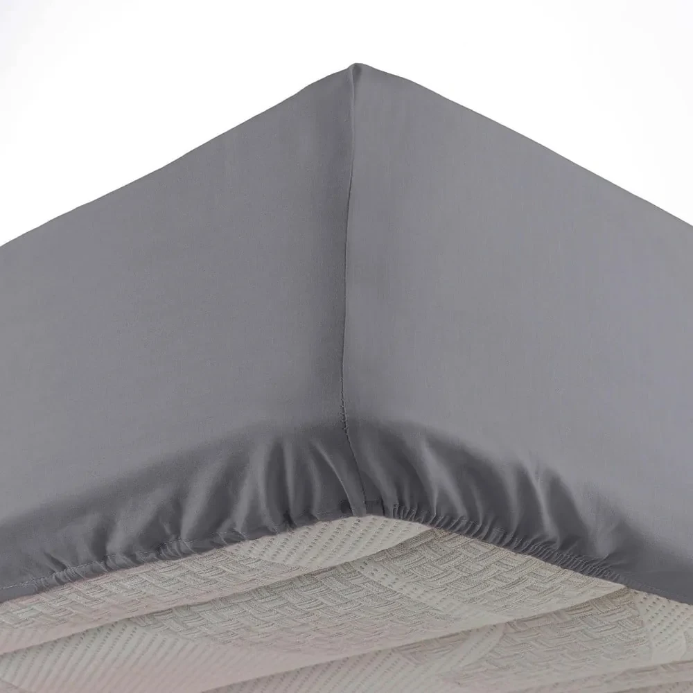 Antracitová napínacia plachta z mikrovlákna 140x190 cm Oscar – douceur d'intérieur