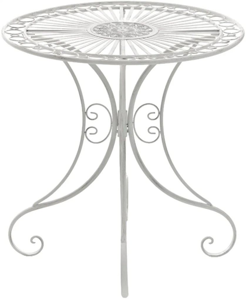 Kovový stôl GS13437402 - Biela antik