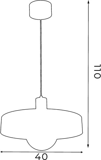 Luster na lanku CANAN 1xE27/15W/230V priemer 40 cm béžový