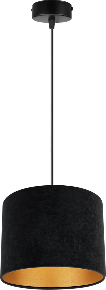 Závesné svietidlo Mediolan, 1x textilné tienidlo (výber z 10 farieb), (výber z 3 farieb konštrukcie), g