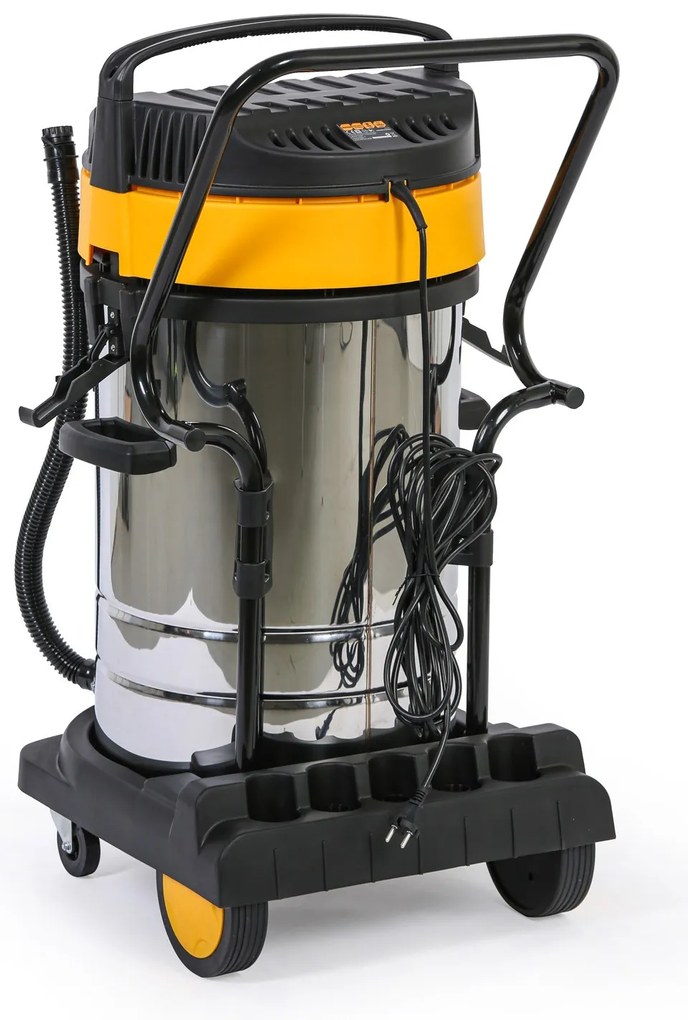 Priemyselný vysávač, suché/mokré sanie, 3000 W, 80 l