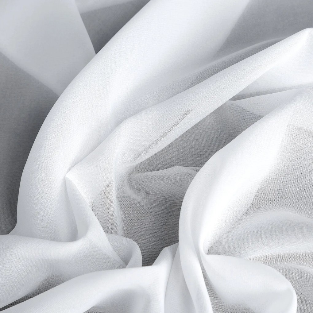 ZÁCLONA NA KRÚŽKOCH DEBRA 300X140 CM BIELA