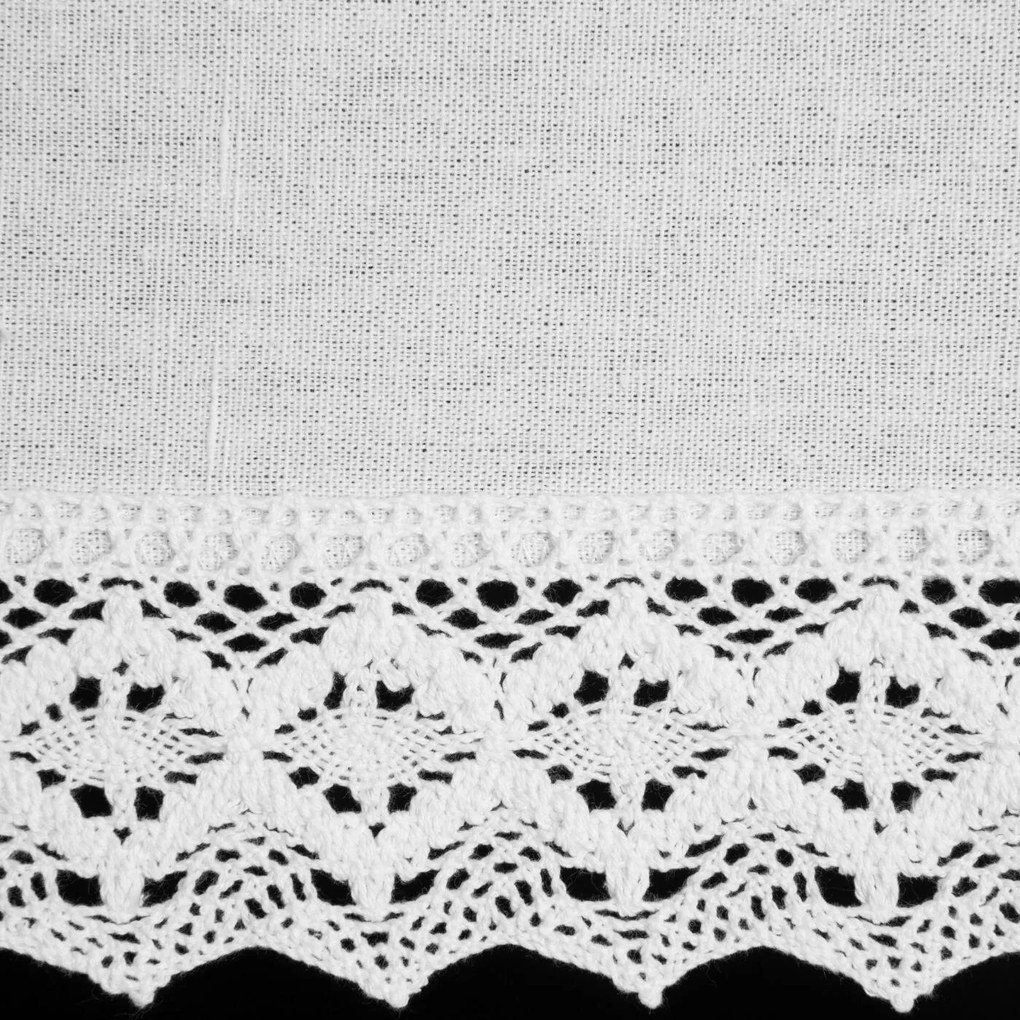 KRÁTKA ZÁCLONA NA PÁSKE CLARIE 150X60 CM BIELA