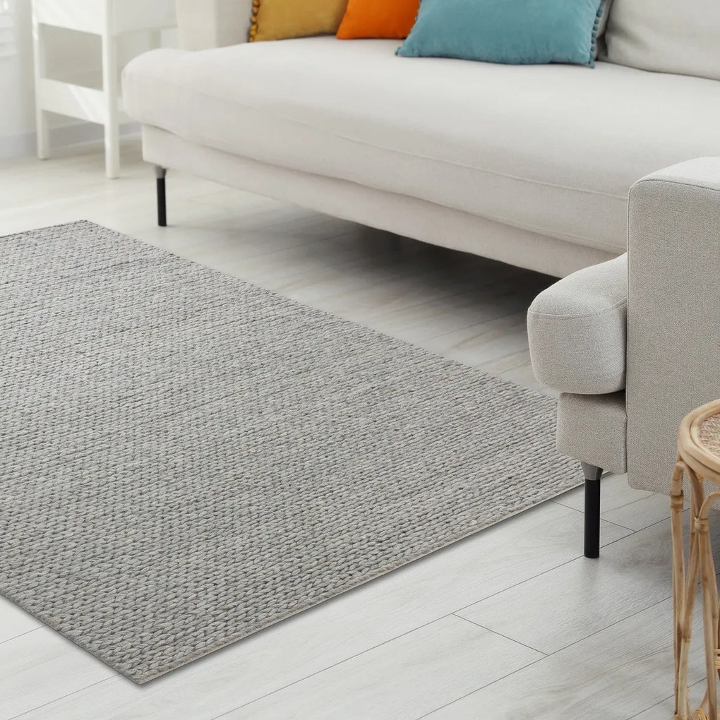 Dywany Łuszczów, Kusový koberec Tahar 99004G grey, 120x180, šedá, obývacia izba