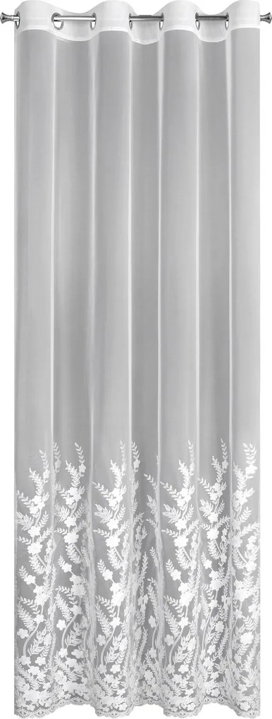 ZÁCLONA NA KRÚŽKOCH TALINA 140X250 CM VZOROVANÁ