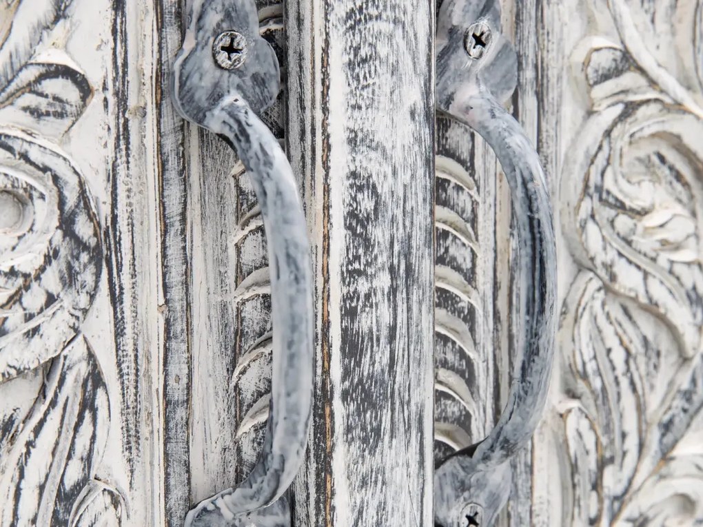 furniture-nabytek.cz - Masívna kúpeľňová sada Santa Cruz, šedá, Holz - Mango, povrchová úprava, 3-dielna