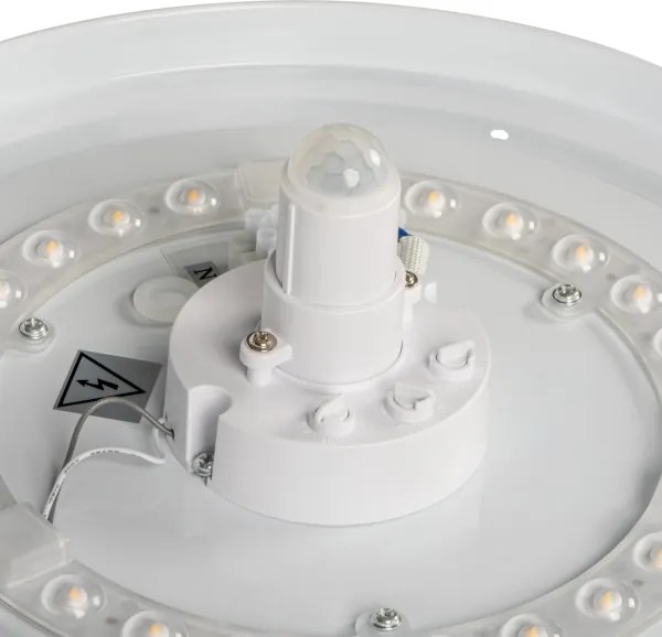 Kanlux 18124- LED stropné svietidlo s pohybovým senzorom FOGLER LED/24W/230V priemer 38 cm
