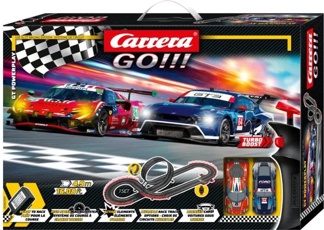 Pretekárska dráha Carrera Go 20062597 GT Powerplay 4,9m