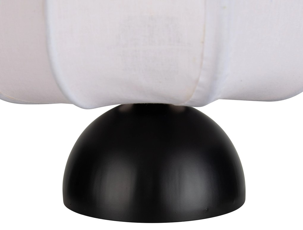 Japandi stolná lampa čierna s bielym tienidlom - Nori
