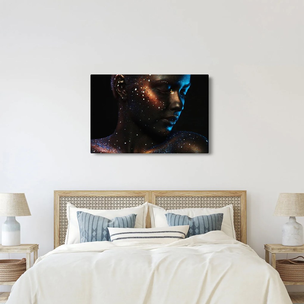 Trblietavý obraz ženy (90x60 cm)