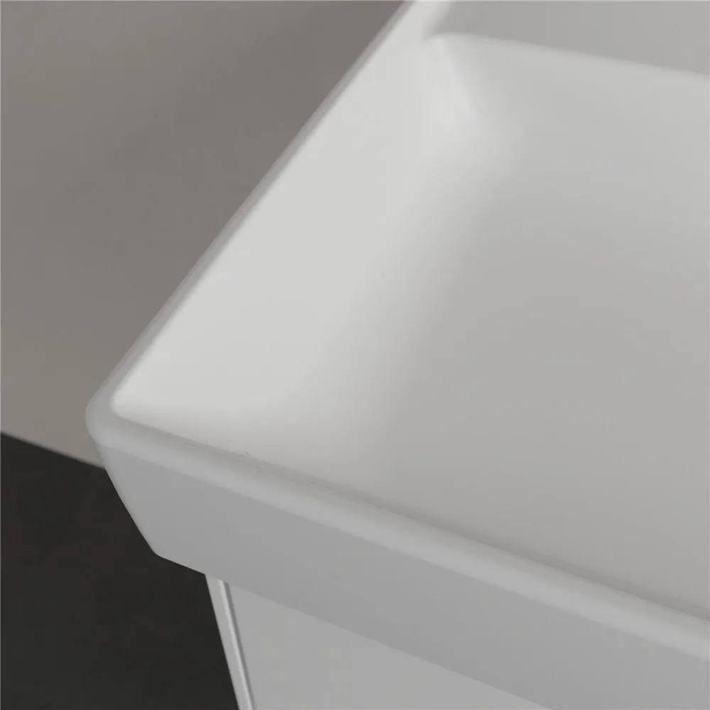 VILLEROY &amp; BOCH Collaro umývadlo na skrinku s otvorom, bez prepadu, 1000 x 470 mm, Stone White, s povrchom CeramicPlus, 4A33A2RW