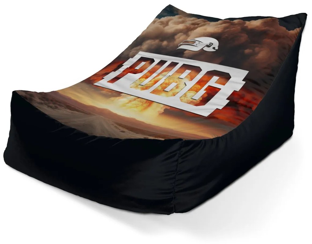 Sablio Sedací vak Lounge PUBG Explózia 2 - 80 x 95 x 50 cm