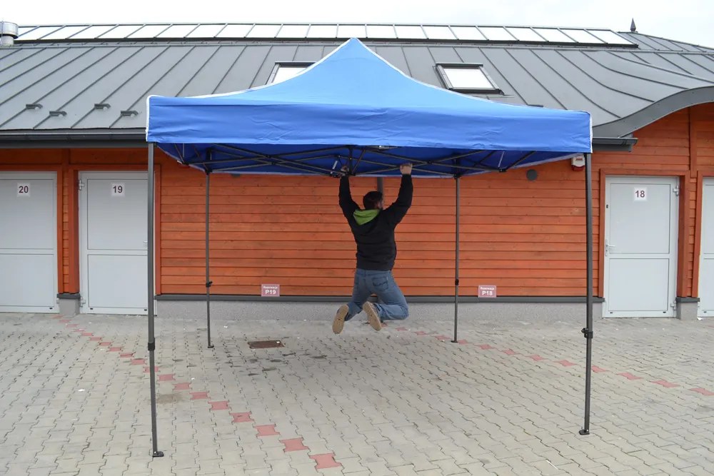 JAKS NOŽNICOVÝ STAN PROFI 3X3M ČERVENÝ