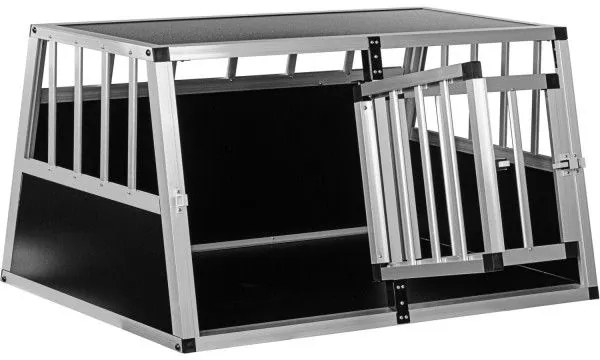 Hliníková prepravná klietka pre psov 89 × 69 × 50 cm, 12 kg