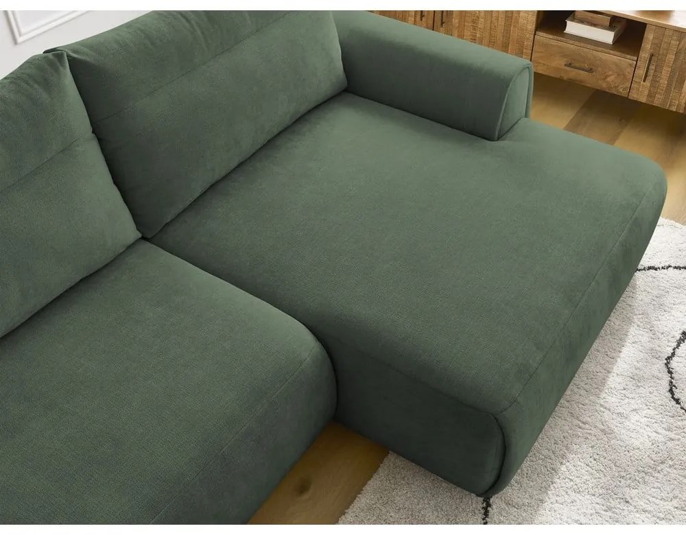 Tmavozelená rohová pohovka Aden – Bobochic Paris