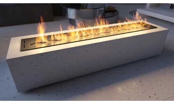 InFire - Vstavaný BIO krb 7,5x120 cm 7kW čierna