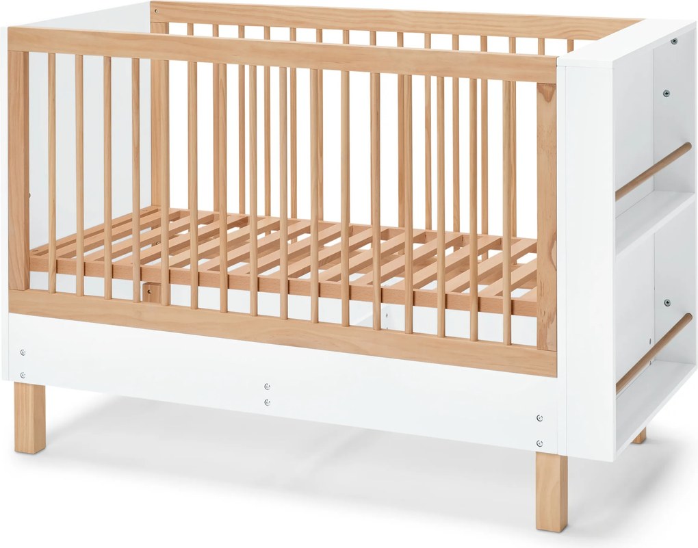 Detská postieľka »Leira« s integrovanou policou na knihy