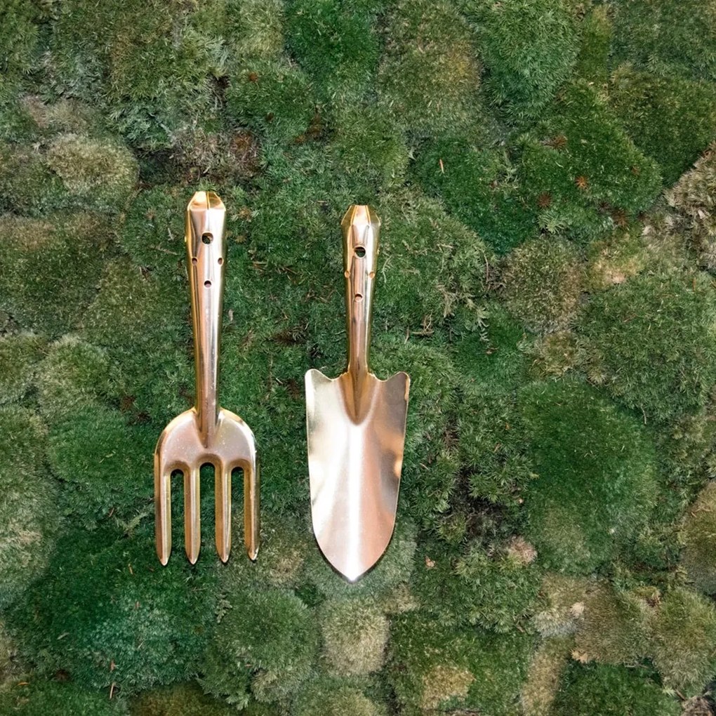 Esschert Design Záhradné náradie Golden, zlatá
