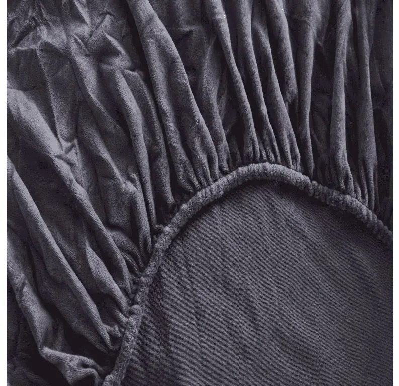 Plachta mikroplyš SOFT 180x200 cm antracitovo sivá