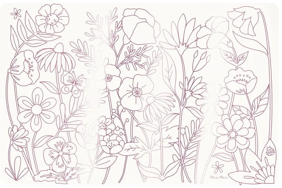 Papierové prestieranie v súprave 8 ks 28x42.5 cm Butterflies &amp; Flowers – Meri Meri