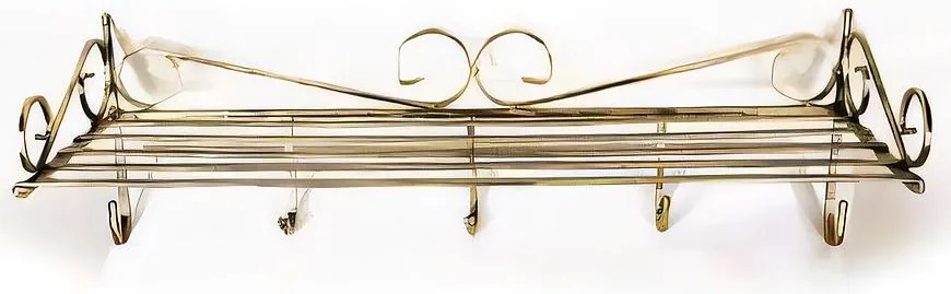 Vešiak s poličkou 5 háčiky 10-0531