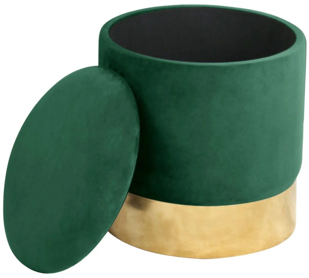 Taburet TANYA samet zelený