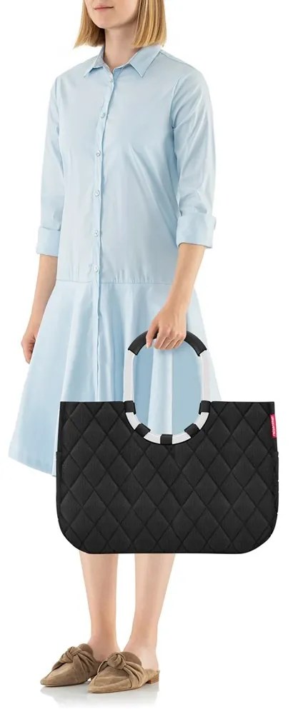 Reisenthel Módna taška Loopshopper L rhombus black