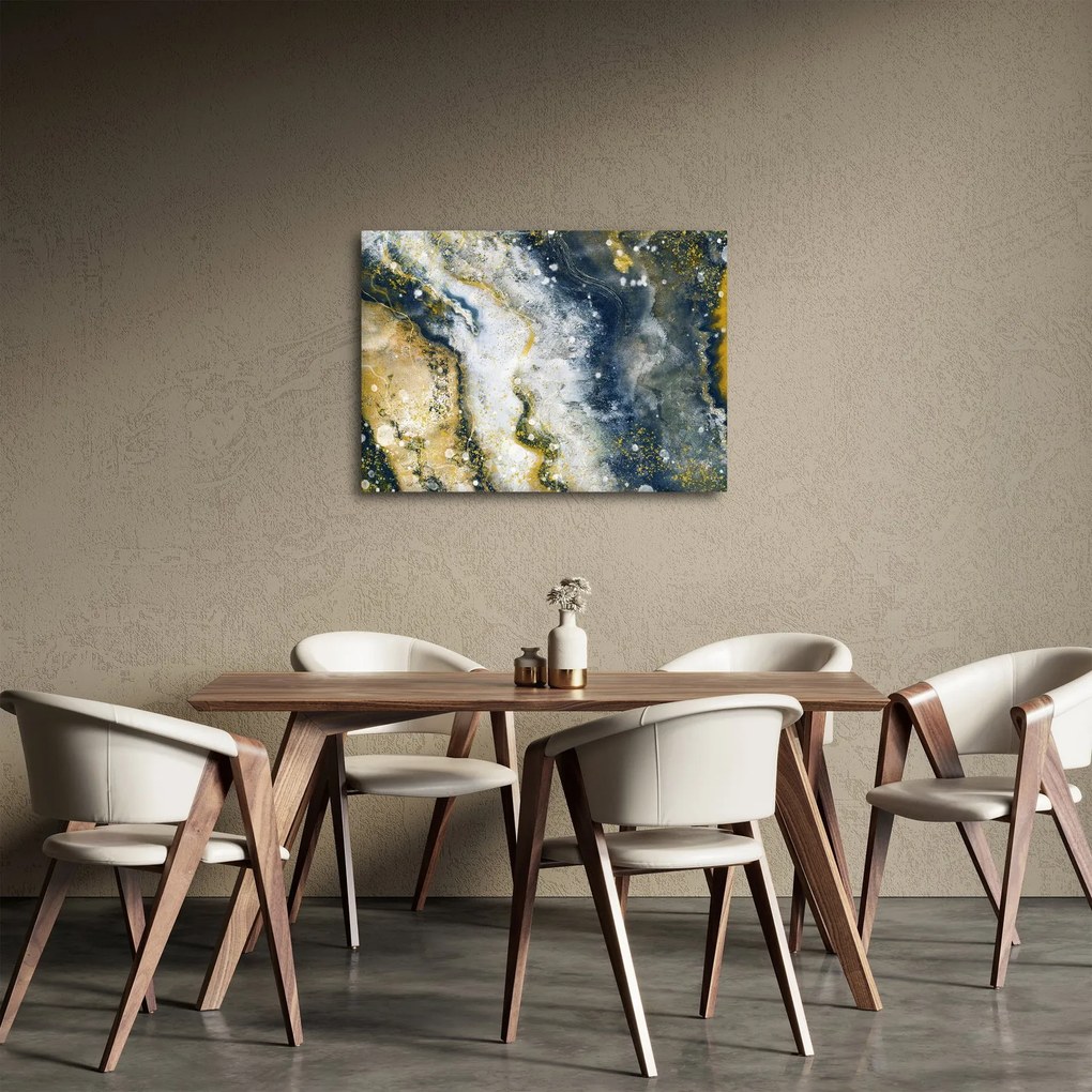 Obraz - Zlatá abstrakcia (70x50 cm)
