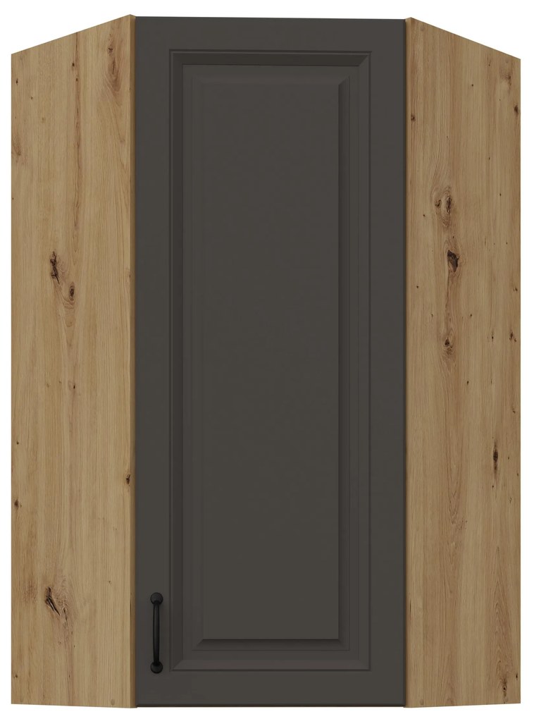 Horná rohová kuchynská skrinka Sheila 60 60 GN 108 1F 45 (korpus: dub artisan + front: grafit). Vlastná spoľahlivá doprava až k Vám domov. 1134900