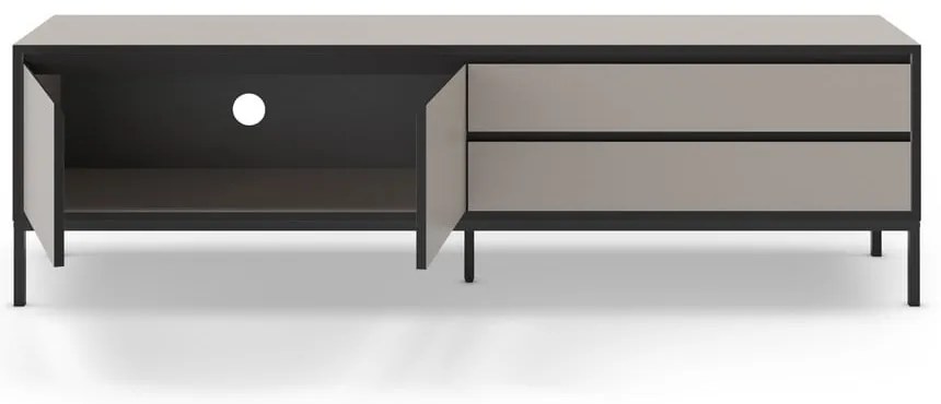 Sivo-béžový TV stolík 180x55 cm Lorenza – Marckeric