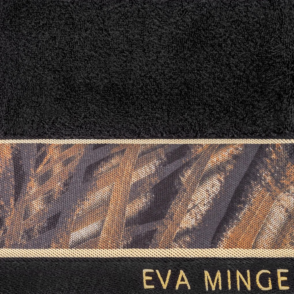 FROTÉ UTERÁK EVA MINGE11 SADA 6 KS 50X90 CM ČIERNA