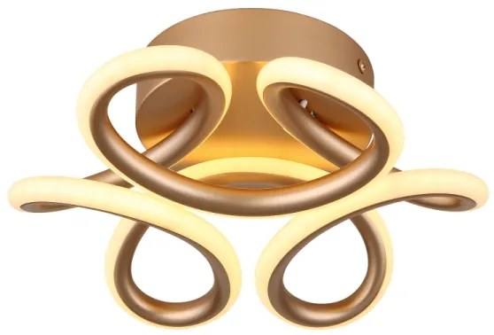 Globo 67386-24CH - LED stropné svietidlo MELISAND 24W/230V pr. 26 cm zlatá