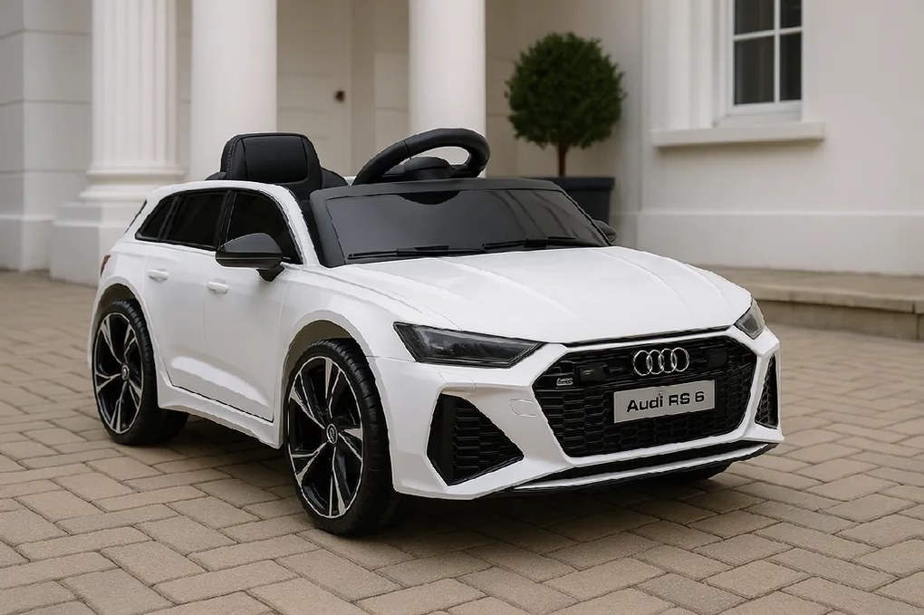 Elektrické autíčko Audi RS 6 biele