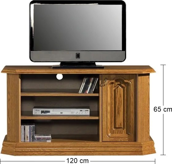 Rustikálny TV stolík Kinga C - drevo D3