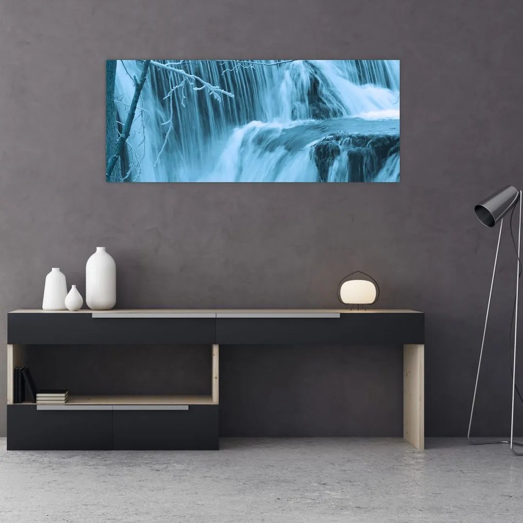 Obraz - ľadové vodopády (120x50 cm)