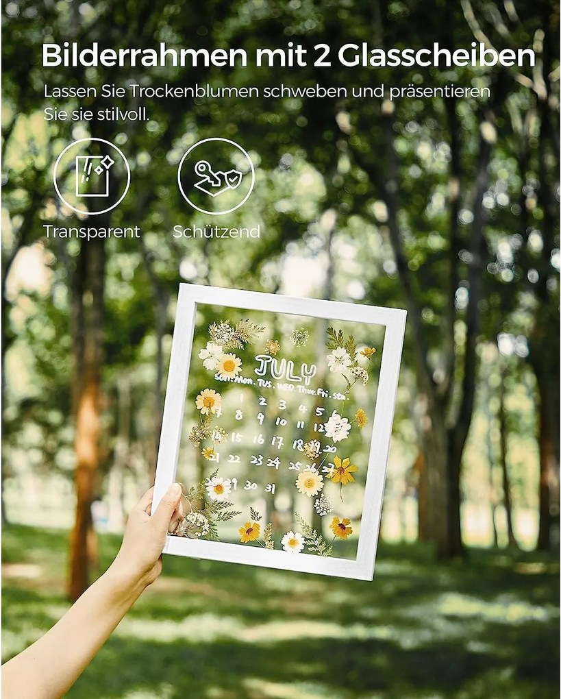 Sada 3 ks plávajúcich fotorámikov, biele