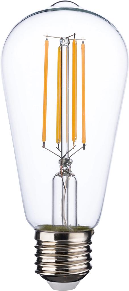 TK-LIGHTING LED filamentová žiarovka BULB LED, E27, ST59, 6,5 W, 806lm, 2700K