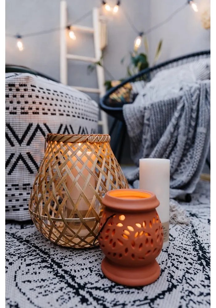 Bambusový lampáš Compactor Bamboo Lantern, ⌀ 25 cm