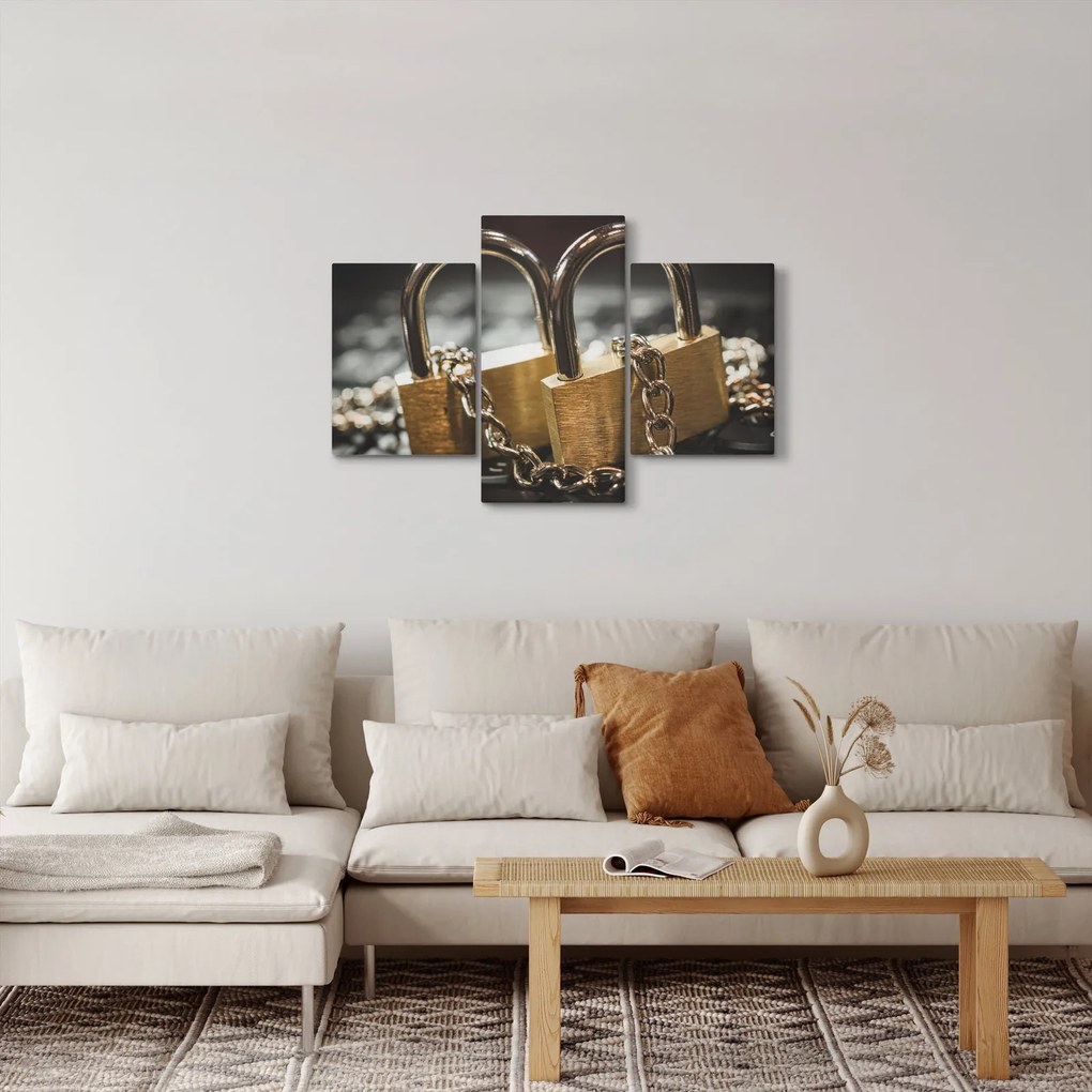 Obraz dvoch zámkov (90x60 cm)